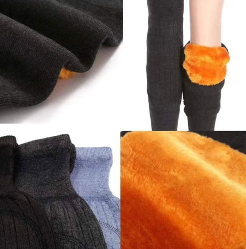Wool Knee Pads Leg Warmer with Strap Adjustable for Men & Women